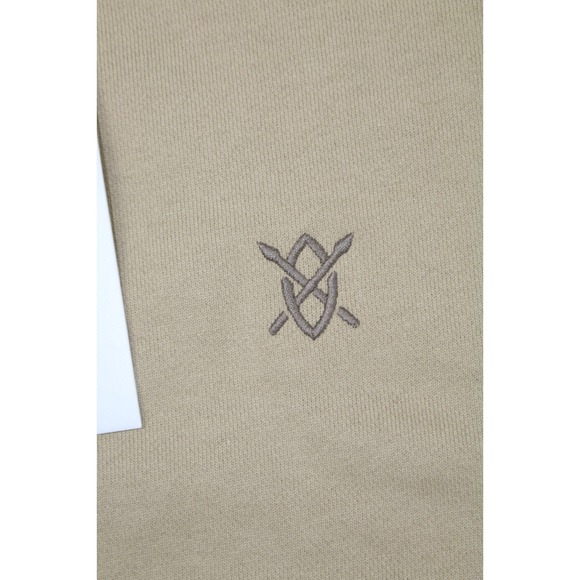 Daily Paper Mens Terry Sweatshirt Crew Neck Twill Beige M Embroidery Banded Neck - Picture 2 of 12